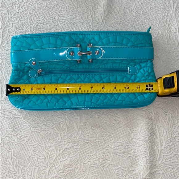 Vera Bradley Quilted Teal Clutch - Picture 7 of 9
